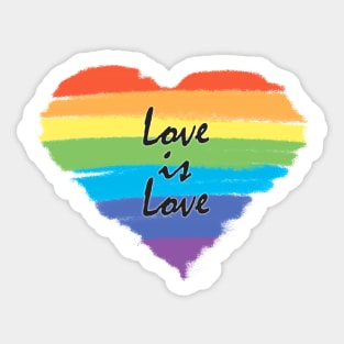 Love is Love - Heart Sticker